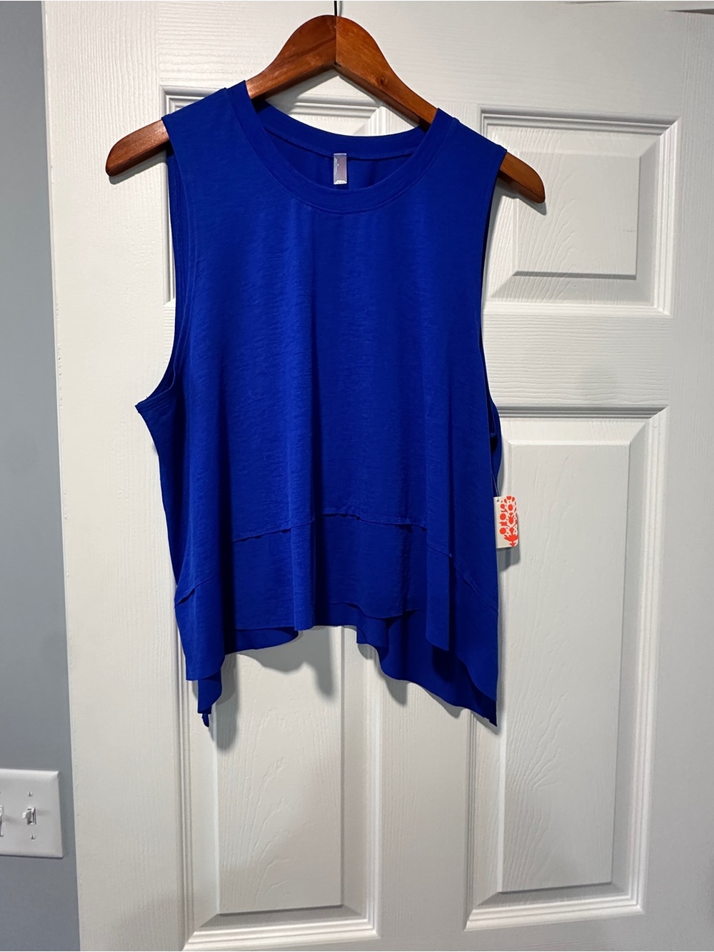 Spiritual Gangster Royal Blue Sleeveless Swing Tank